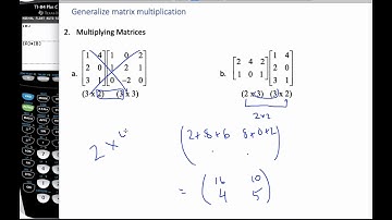 IB MAI HL - 6.01.1 Matrix Multiplication