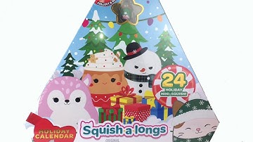 Squish-A-Longs Holiday Calendar Unboxing ✨24 Mini Squish Figures by Squishmallows