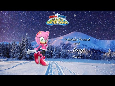 Mario & Sonic at the Olympic Winter Games Festival Mode Individual (Amy) Part 2