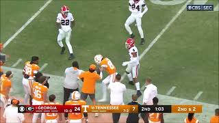 Tykee Smith (Georgia Safety) vs Tennessee 2023