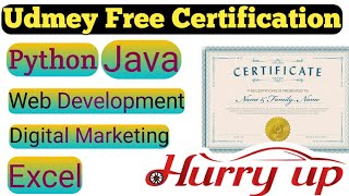 Udemy  Free Python, Java, Web Development, Digital Marketing Certification Courses || Chandan Patel