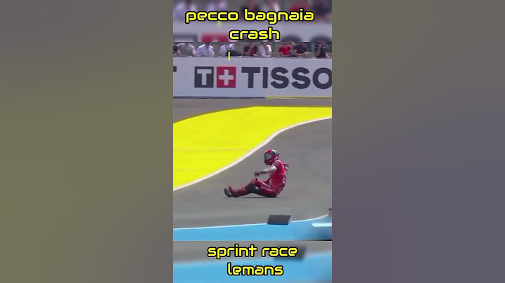 Pecco Bagnaia crashes in LeMans sprint race on lap 3  #francegp