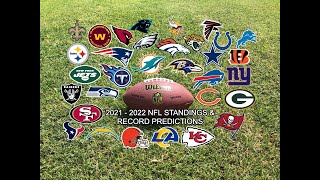 2022 nfl predictions standings