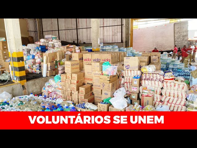 AO VIVO: VOLUNTÁRIOS SE UNEM PARA CARREGAR DOAÇÕES PARA O RIO GRANDE DO SUL EM APUCARANA