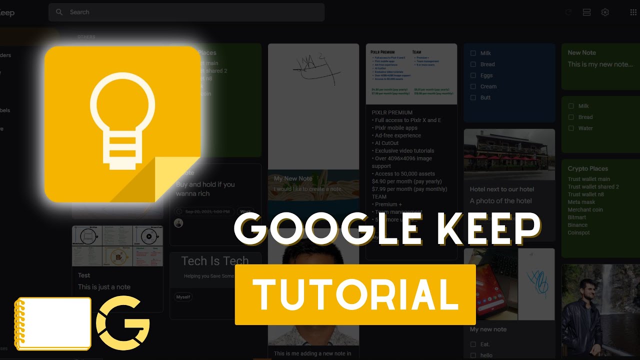 The Only Google Keep Tutorial You Will Need - YouTube