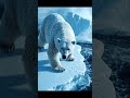 Polar Bear Escapes Breaking Ice | Cinematic Survival Thriller 🐻❄️