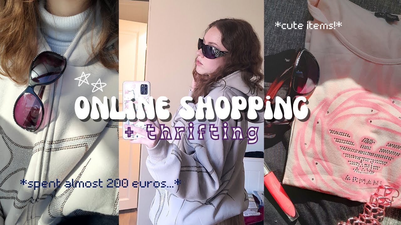 ONLINE SHOPPING + haul + try-on 🎀 second-hand items, pinterest inspired