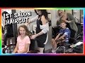 OUR FIRST SALON HAIRCUT EVER! | We Are The Davises