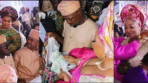 Sikiratu Sindodo Uses Ghana Must Go Bag to Pack Money, As Mc Oluomo, Ronke Oshodi, and Dayo Amusa