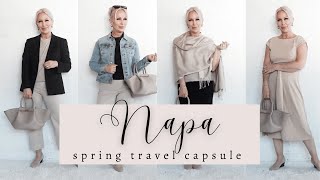 Napa Spring Travel Capsule Wardrobe 2024