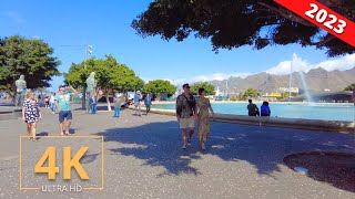 Santa Cruz De Tenerife, Canary Islands 🇪🇸 Spain | Street Walk | 4K | Canarias | Virtual Walking 2023