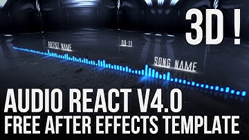 After Effects FREE 3D Template - Audio React v4.0 (Project Files/No Plugins Required)
