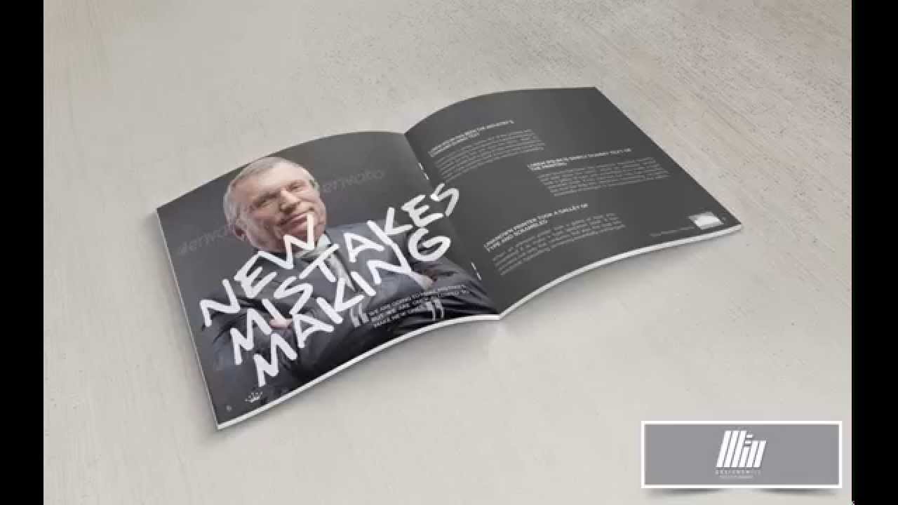 Square Brochure Design and Template Video Presenation