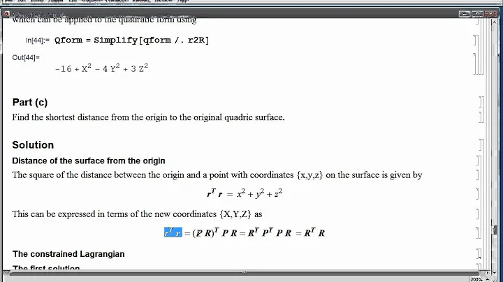 Applications of eigenvalues III