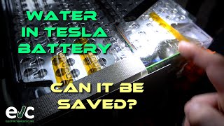 Water Inside Tesla Battery - Repair by EV Clinic