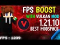 Best Fps Boosting Mods With Vulkan For Mojo Launcher 1.21.10 (NO RKMC MODS)