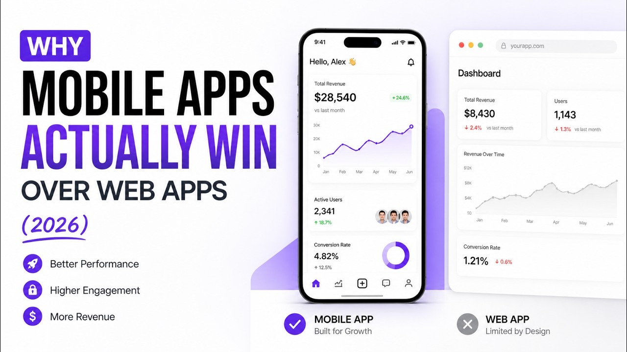 Why Mobile Apps ACTUALLY WIN Over Web Apps (2026) - YouTube