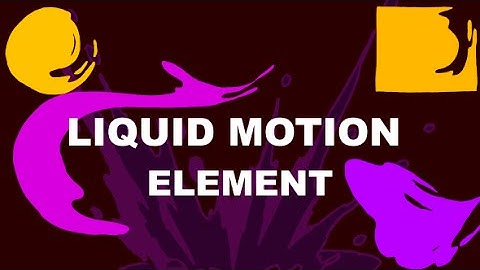 After Effects Template: Liquid motion Element