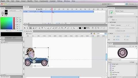 FLASH - Animating Car Part 3