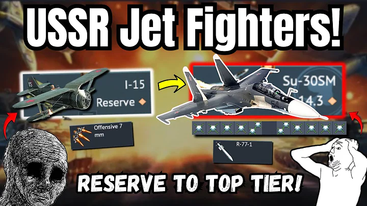 USSR jet fighters line Experience!🔥(Is it worth researching these planes?🤔) | Reserve to Top Tier