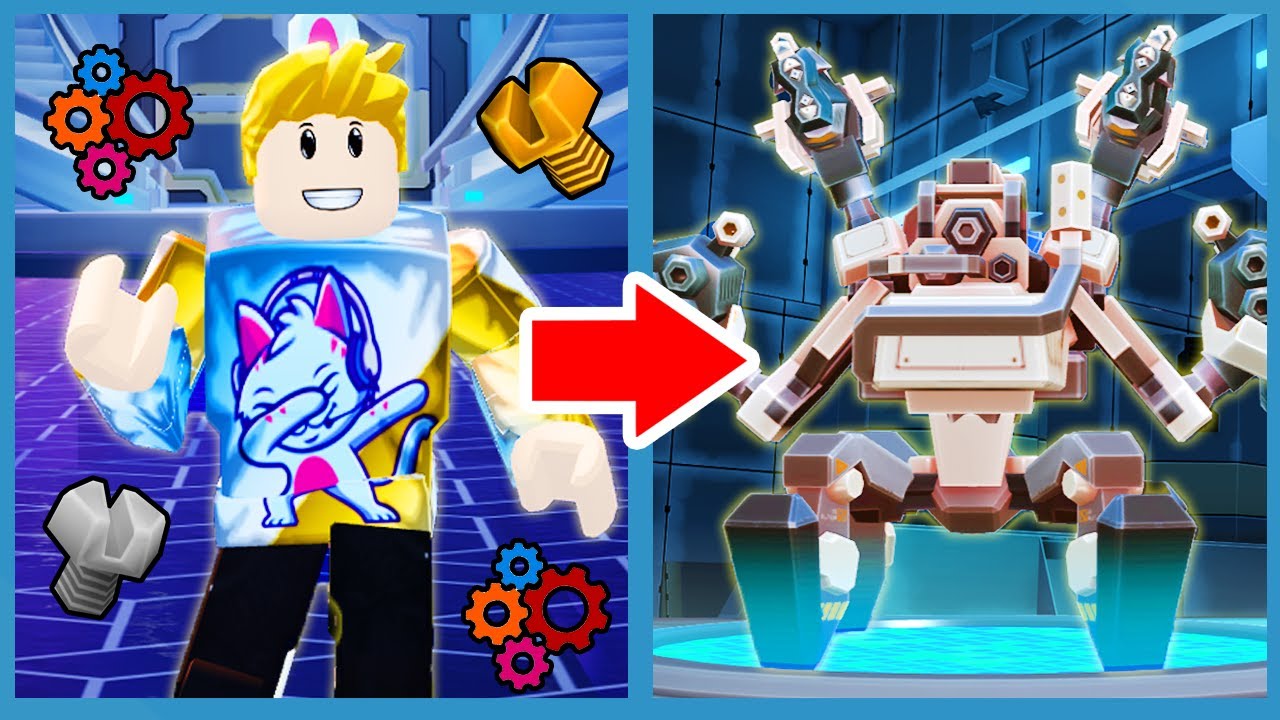 I Made The Biggest Size Robot In Roblox Megamech Youtube - robot gg roblox