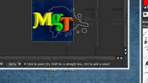 How to make an Icon for a Youtube account on Gimp