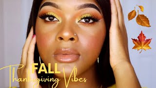 Yellow Fall/Thanksgiving Makeup Tutorial! 🍁🍂 | Step By Step