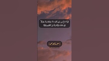 سورة يونس الآية ١٠٥ الى ١٠٧ بصوت الشيخ محمد صديق المنشاوي