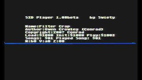 Evie - SID fpga implementation - filters test