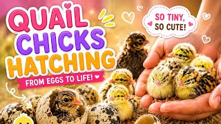 Hatching the smallest Quail chicks @sharrysworld 