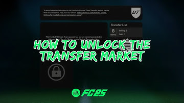 How to Unlock the Transfer Market on the Web App in EA FC 25