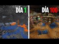 Tuve solo 100 días para CONSTRUIR una CIUDAD SUBTERRÁNEA en Minecraft 1.18 😮