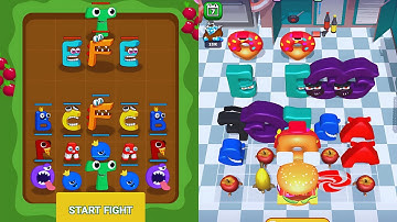 Merge Alphabet Food Battle Vs Merge Alphabet Lore Max Level Gameplay