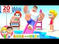 Swimming Song | Anna and Niki at the Swimming Pool + More Songs &amp; Stories for Kids