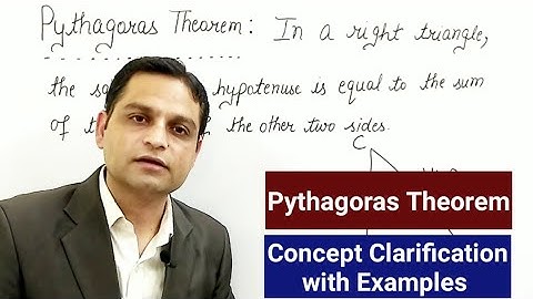 What is Pythagoras Theorem? Square of Hypotenuse is equal to the sum of squares of other two sides