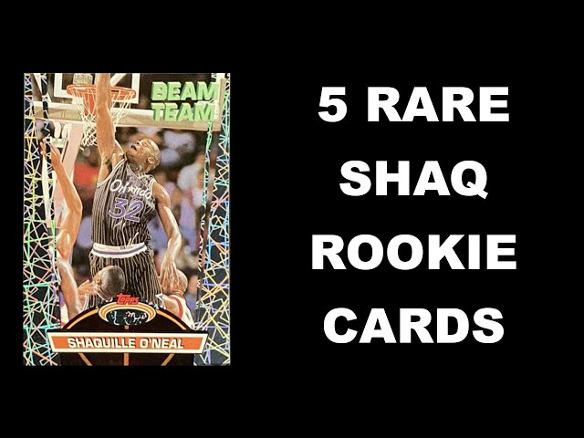 5 Rare and Collectable Shaquille O'Neal Rookie Cards