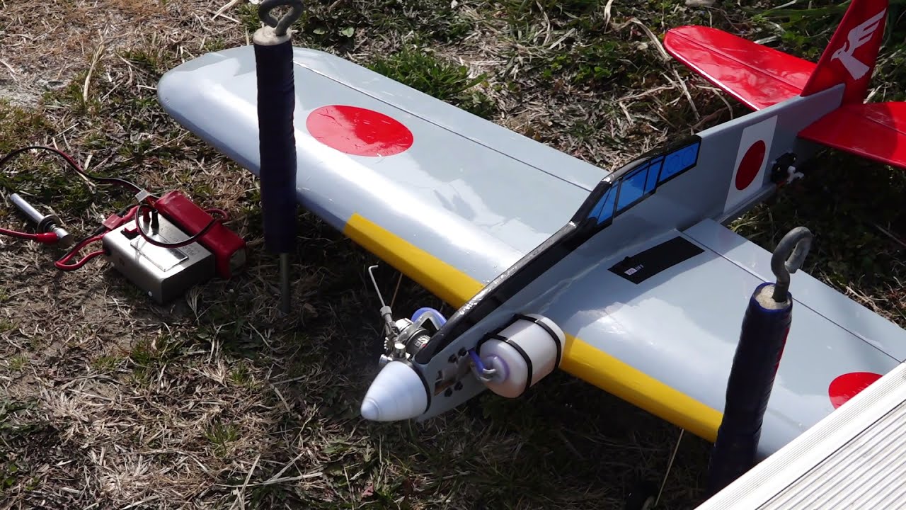 ラジコン飛行機 ENYA15 6X - YouTube