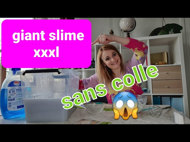 je fait un slime xxl sans colle😱 vais je réussir un méga baril