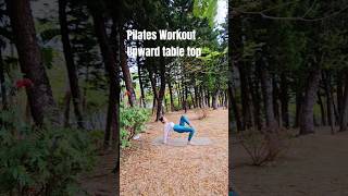 Pilates Workout || Upward table top #coreworkout #outdoorfitness #pilatesonmat #hamstringflexibility