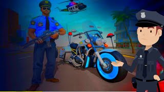 Police Moto Bike Chase - City Road - Simulator Games - Android Gameplay screenshot 2