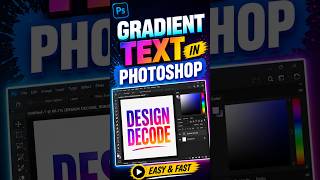 How to create pro gradient text in seconds #photoshoptips #shorts