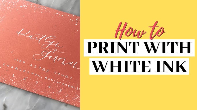 How To Print White Ink On Black Paper & Cardstock At Home