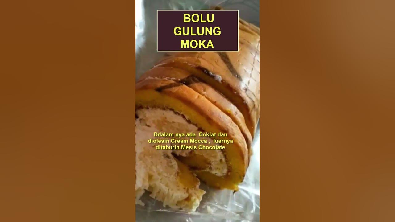 Bolu Gulung Moka Topping Full Mesis
