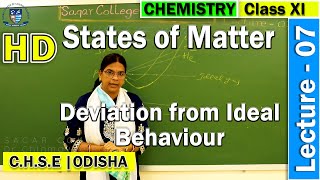 Chemistry | States of Matter | Lecture - 7 | Deviation from Ideal Behaviour | Online Class