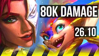 SAMIRA & Pyke vs SMOLDER & Senna (ADC) | 80K damage | EUNE Master | 26.10