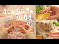 Studio Vlog #1 | ASMR & LOFI Music | Small business Sticker Shop | prod.kosei