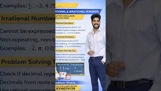 Rational numbers &amp; Irrational numbers #maths