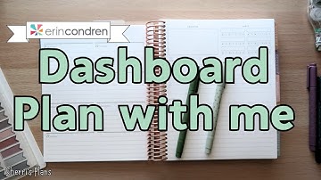 Plan with me in the new Erin Condren Dashboard layout