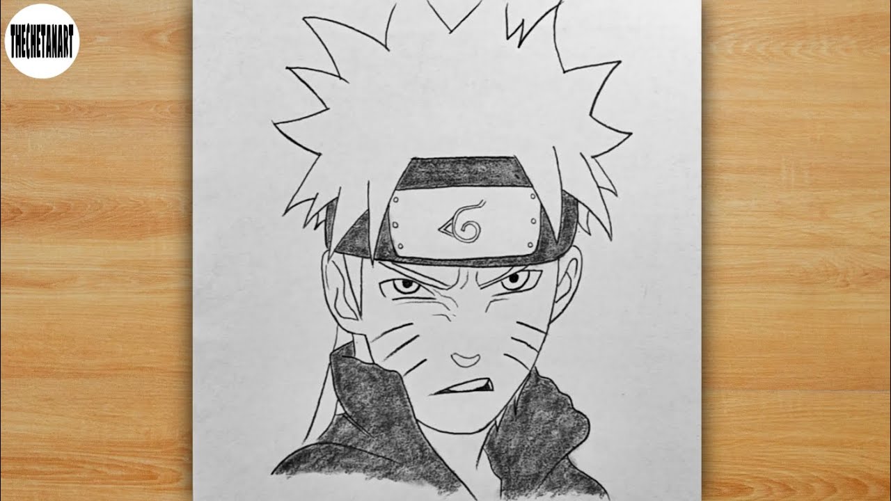 Naruto Uzumaki Pencil Drawing | Step by Step Anime Sketch