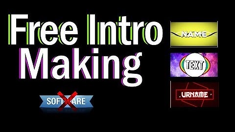 How to make a free intro without software in panzoid website